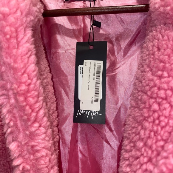 Nasty Gal Oversized Pink Teddy - Picture 4 of 10